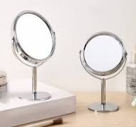 360 degree metal rotatable makeup mirror