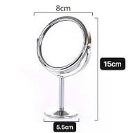360 degree metal rotatable makeup mirror